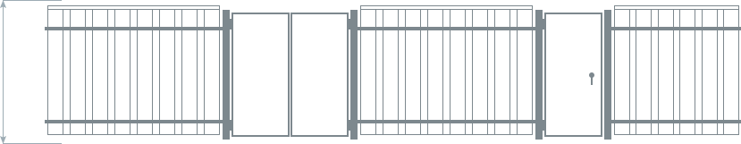 Забор из евроштакетника